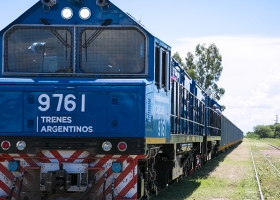 San Luis reactivó el tren de cargas y ya salió una formación al puerto de Bahía Blanca