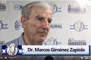 Dr. Marcos Gimenez Zapiola en el 6to Congreso Ganadero Rosario 2019