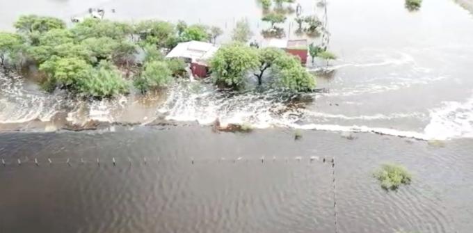 Hay miles de hectáreas inundadas en el noroeste de Santa Fe, con fuertes pérdidas