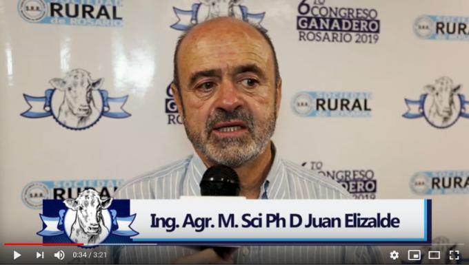 Ing. Agr. Juan Elizalde en el 6to Congreso Ganadero Rosario 2019