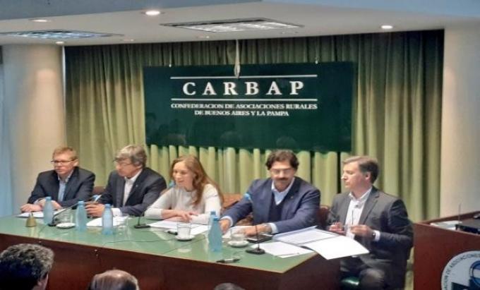 Vidal le prometió al campo bonaerense la eliminación total de Ingresos Brutos en 2020