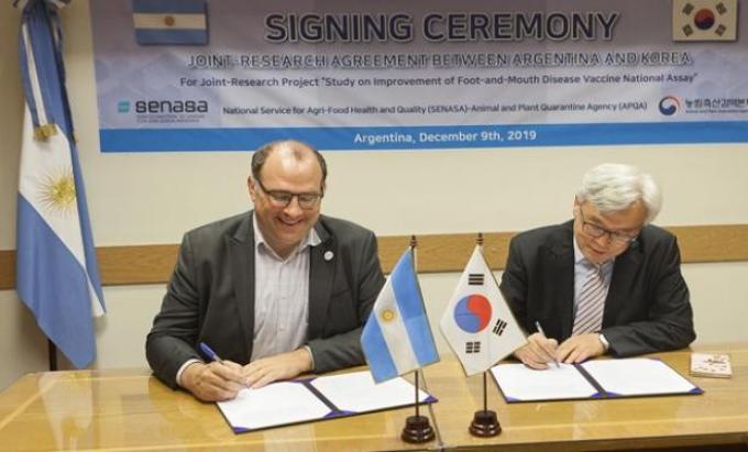 Corea del Sur y Argentina trabajarán en conjunto contra la aftosa