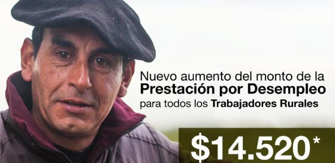 El RENATRE aumentó la remuneración por desempleo