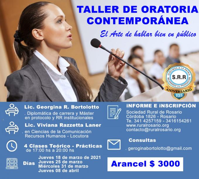 TALLER DE ORATORIA CONTEMPORÁNEA