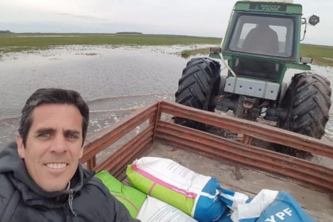 Es un mar. La odisea de un productor con el campo inundado