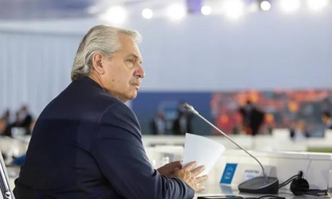 G20. Alberto Fernández remarcó la opción de canjear deuda externa por acción climática.