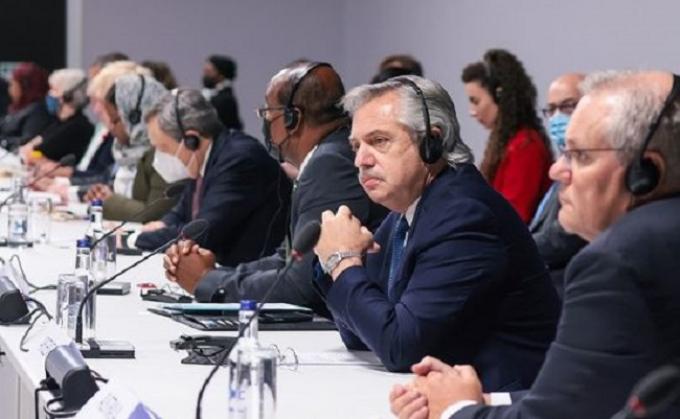 Fernández, en la COP26. "Países como Argentina contribuyen a seguridad alimentaria mundial"