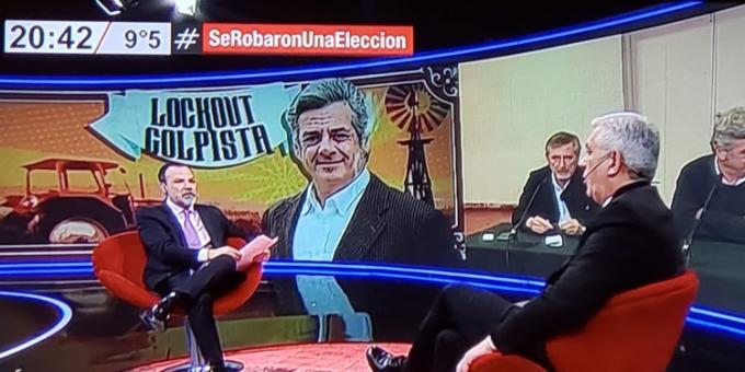 Cipayos y golpistas: Domínguez ya no responde preguntas de los periodistas del agro, pero se sube a un raid de medios para hablar mal de los dirigentes rurales