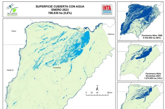 Por la sequía, Corrientes perdió un tercio del agua en tres años