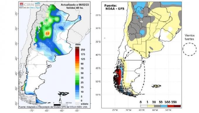  Más de 40° y lluvias otra vez alejadas de la zona núcleo