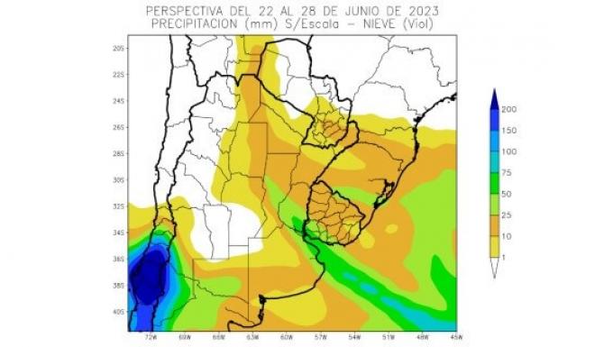 Un invierno que comienza con lluvias en parte de la zona núcleo y fuertes nevadas en la Cordillera