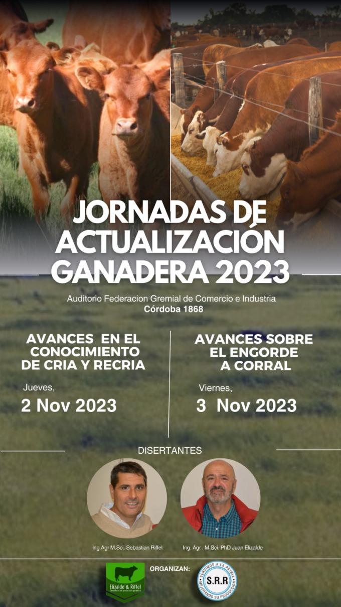 JORNADAS DE ACTUALIZACIÓN GANADERA 2023 Días 02 y 03 de Noviembre 2023