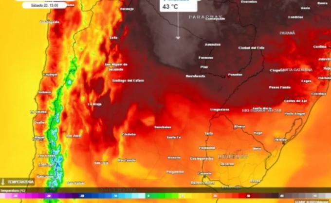 El SMN emitió un alerta por calor extremo en el Norte.