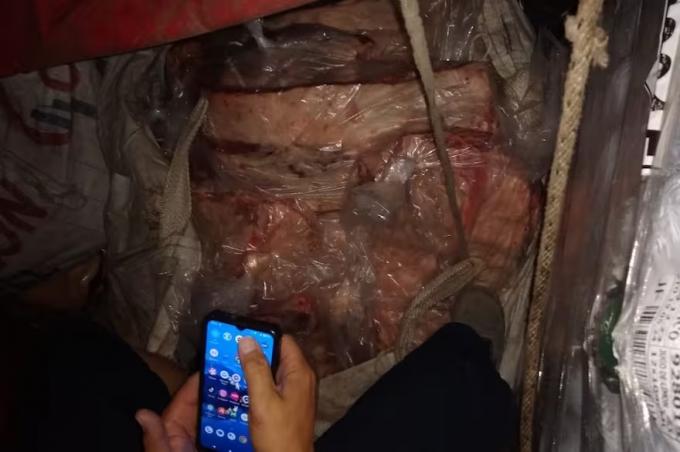 Iba a la Patagonia decomisaron 2000 kilos de carne que viajaban en bolsones de corralón