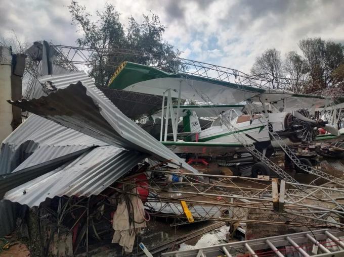 No quedó nada. El temporal arrasó 35.000 hectáreas en la zona de Nueve de Julio