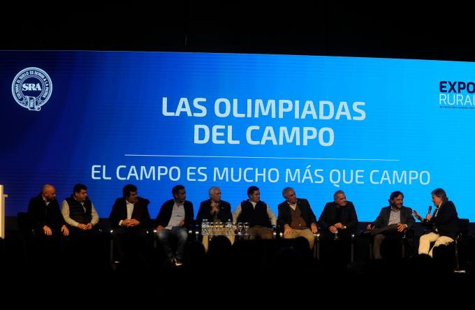 Funcionarios provinciales en la Expo Rural. Planteos propositivos para sacar a la Argentina adelante