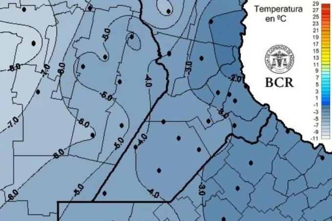 Como hace muchos años no pasaba. El frío le dio un duro golpe a una región que venía en shock