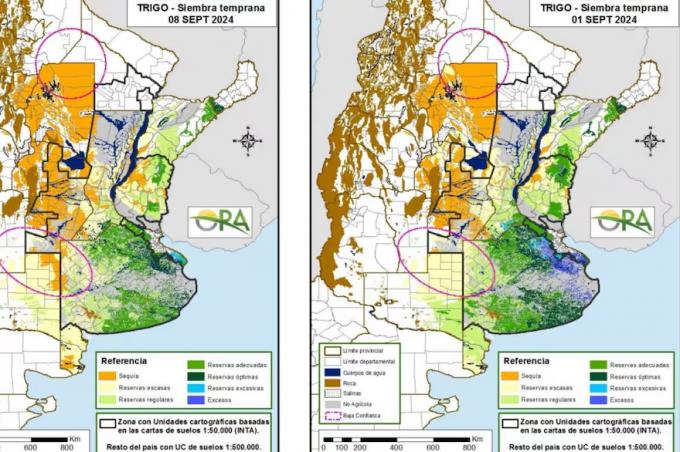 Sobreviviendo un reporte oficial alerta sobre un desecamiento generalizado en varias zonas agrícolas