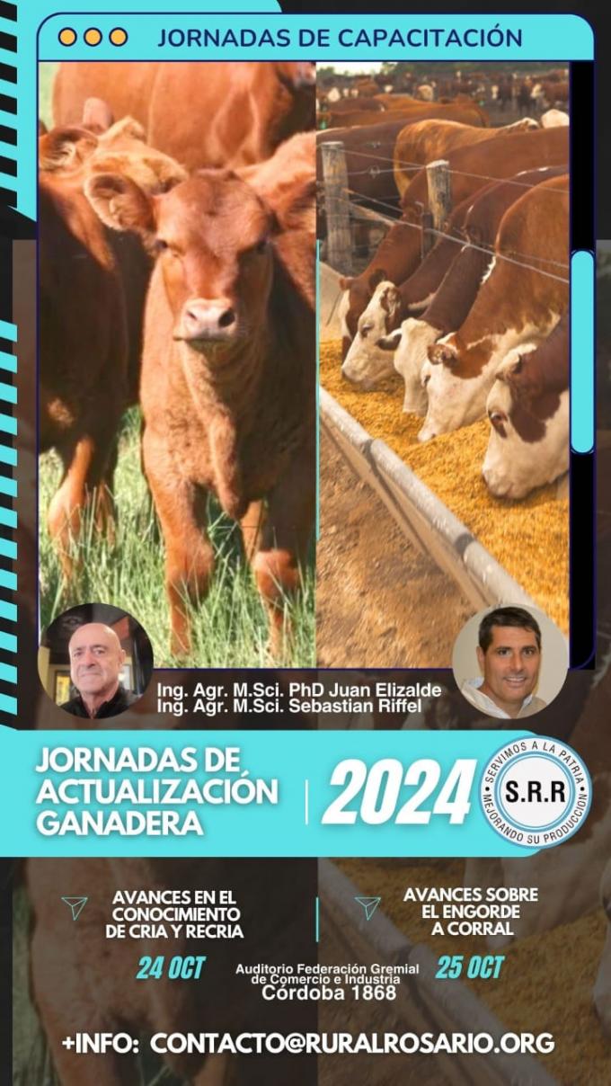 JORNADAS DE ACTUALIZACIÓN GANADERA 2024.  Días 24 y 25 de Octubre 2024