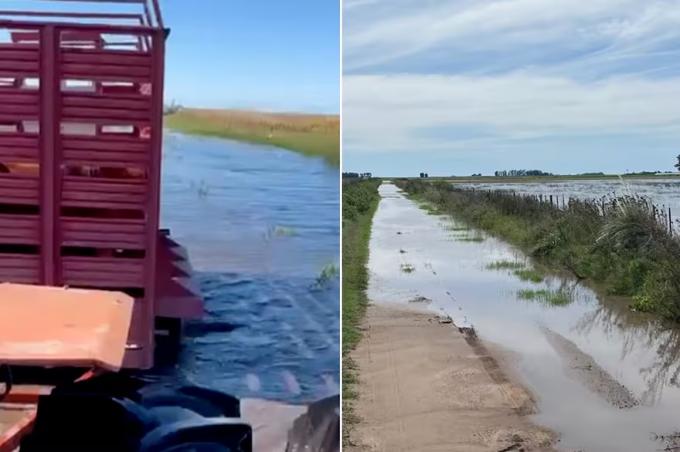 Desidia política un productor mostró el lamentable estado de los caminos en un municipio bonaerense y reclamó por obras postergadas
