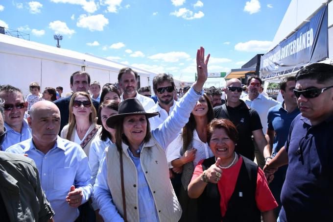 Patricia Bullrich llevó el debate político a Expoagro y defendió la reforma laboral y la baja de retenciones