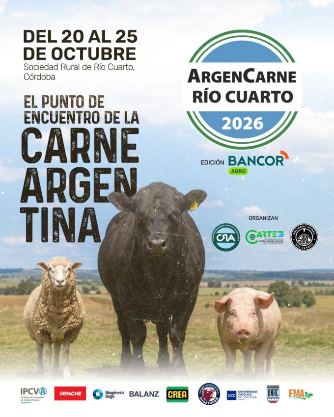 ArgenCarne 2026: Río Cuarto reunirá a todas las cadenas cárnicas
