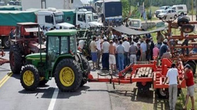 "El mapa de las protestas agropecuarias".