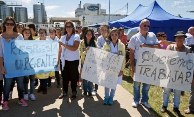 Crisis de SanCor: se paraliza todo un pueblo