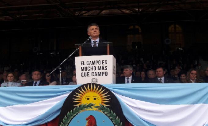 Macri: "Cuando crece el campo, crece la Argentina"