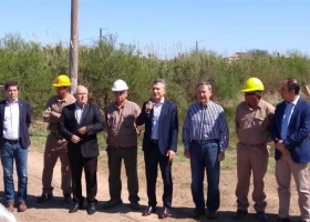 Macri, Schiaretti y Lifschitz iniciaron formalmente una obra hídrica para Córdoba y Santa Fe