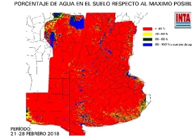 80% de la región núcleo en condiciones de sequía