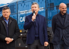 Macri prometió que en 2019 el Belgrano Cargas transportará más de 6 millones de toneladas