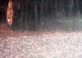 Tiempo severo: reportes de granizo desde la franja este