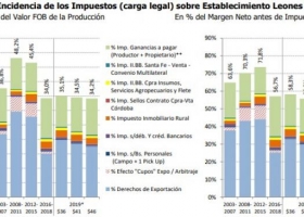 Más allá de las retenciones: se redujo el peso de los impuestos sobre el margen neto