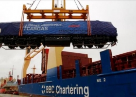 Llegaron 10 locomotoras de China: el objetivo es triplicar la carga transportada para 2020