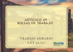 Bolsas de trabajo de Uatre: el jornal mínimo en Santa Fe es 12% superior al vigente en Buenos Aires