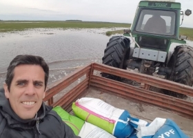 Es un mar. La odisea de un productor con el campo inundado