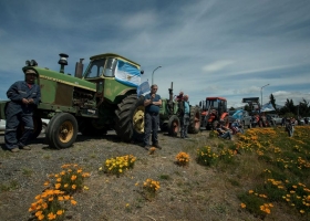 El campo se sumó a una movilización en contra de las usurpaciones en la Patagonia