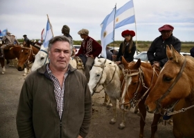 Movilización: decenas de productores se manifestaron en contra de la ley de humedales