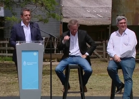 Sergio Massa al campo. No hay voluntad de subir retenciones