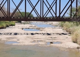 Se secó un río de la zona agrícola más importante del país