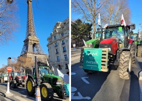 Tractorazo en París: productores salen a las calles en protesta por una medida restrictiva
