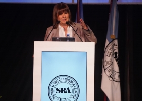 Los precandidatos en La Rural 2023: Patricia Bullrich prometió eliminar el pacman del cepo de manera rápida