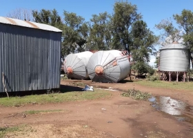 Un fuerte temporal dejó evacuados y zonas rurales aisladas en el norte de Santa Fe