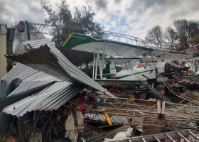 No quedó nada. El temporal arrasó 35.000 hectáreas en la zona de Nueve de Julio