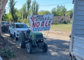 El primero en la era Milei realizaron un tractorazo en contra de la expropiación de 450 hectáreas en San Juan