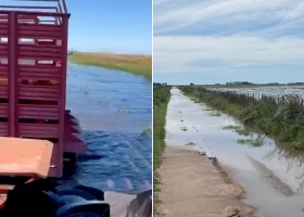 Desidia política un productor mostró el lamentable estado de los caminos en un municipio bonaerense y reclamó por obras postergadas