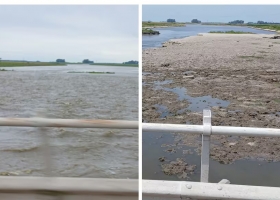 Contraste la contundente imagen que muestra dos extremos del clima en muy poco tiempo