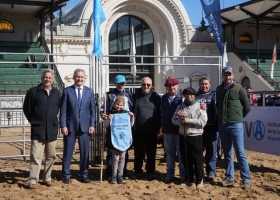Expo Angus de Otoño: La Ñata ganó el Gran Campeón Hembra PC con un lote de La Pampa