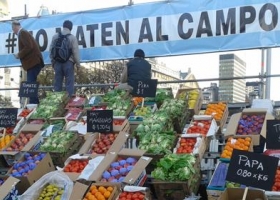 Comenzó la protesta del campo en el Obelisco